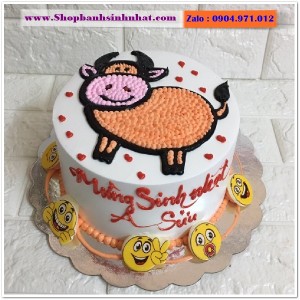 Bánh Sinh Nhật Con Trâu - LS10